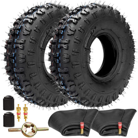 FVRITO inner tube 410-4 for lawn mower showing durable rubber construction.