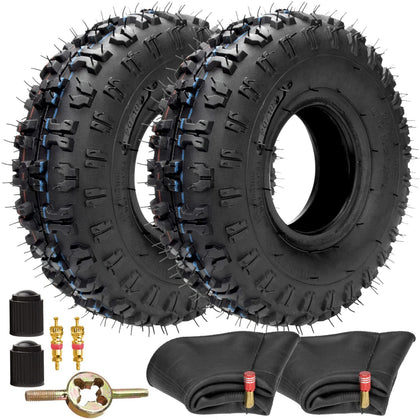 FVRITO inner tube 410-4 for lawn mower showing durable rubber construction.