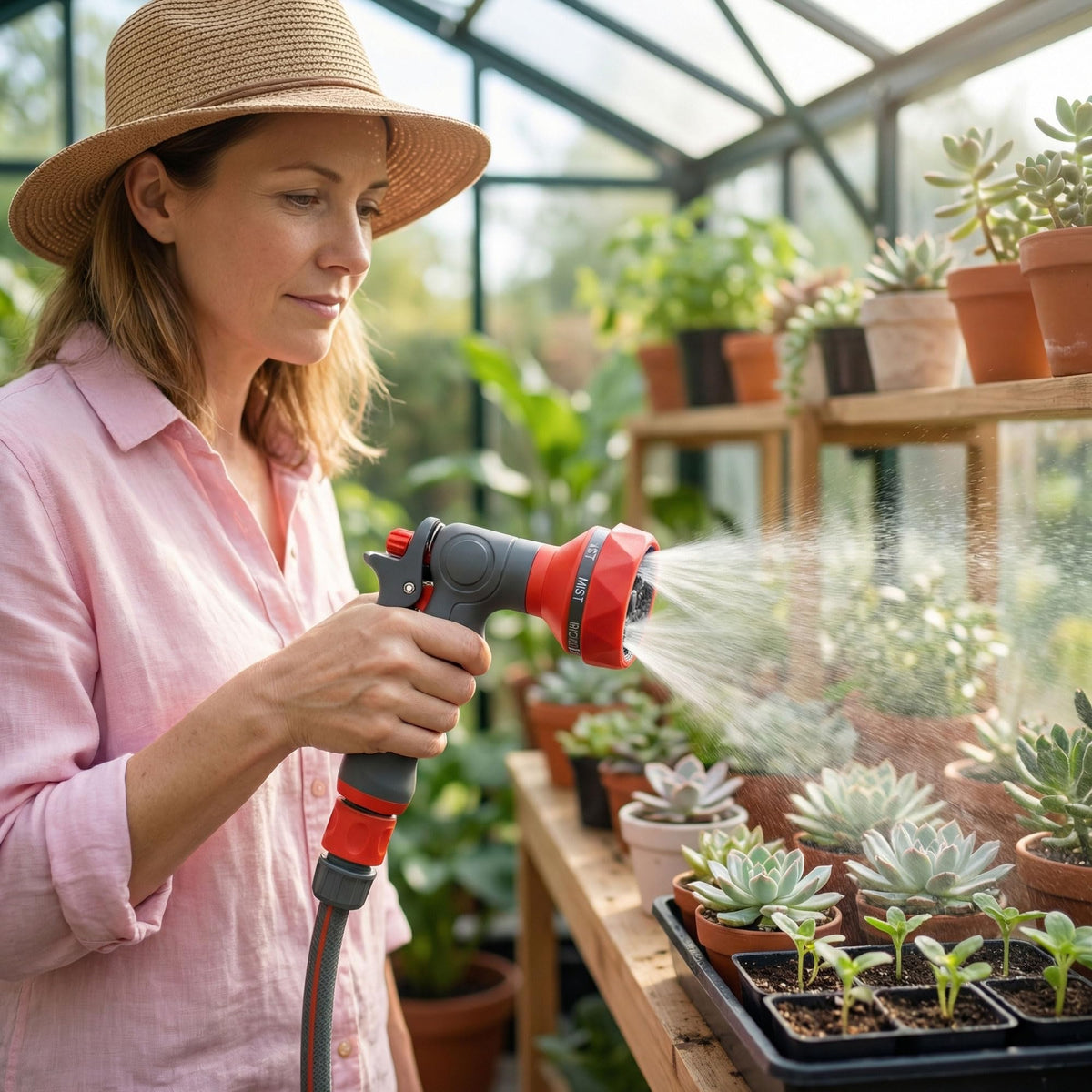 FXFOUCS flow control from mist to jet for plants and cleaning