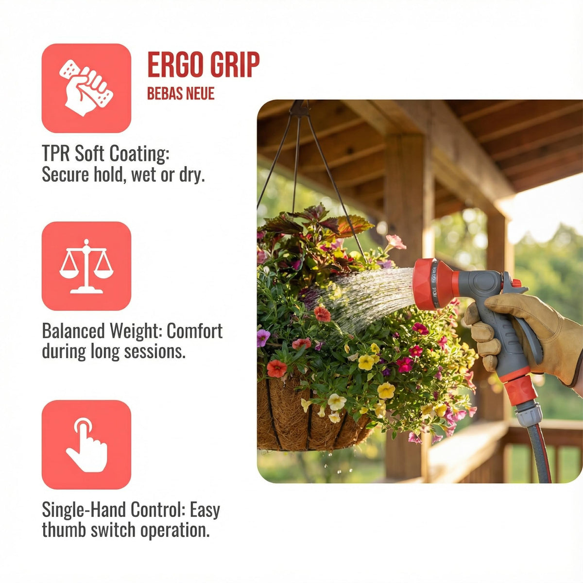 FXFOUCS includes leak-proof washers for drip-free hose connections