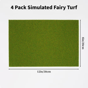 FXMHEHBB miniature fairy garden grass patch for lush layouts