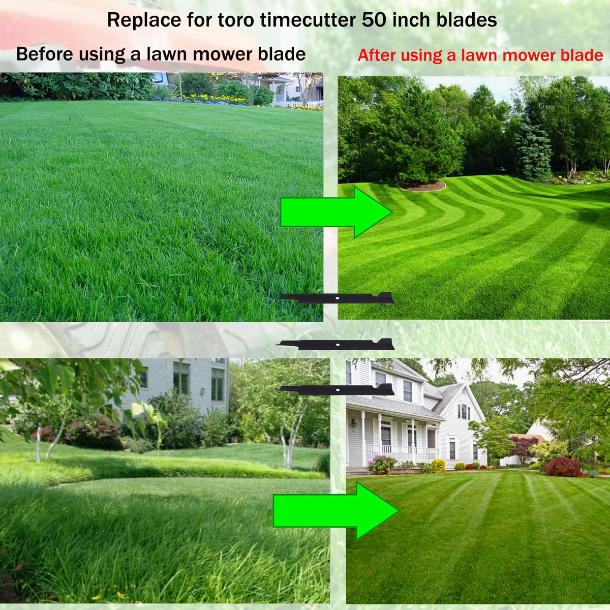 Moisture resistant finish on Fxsmgdy 115-5059-03 blade resists wear