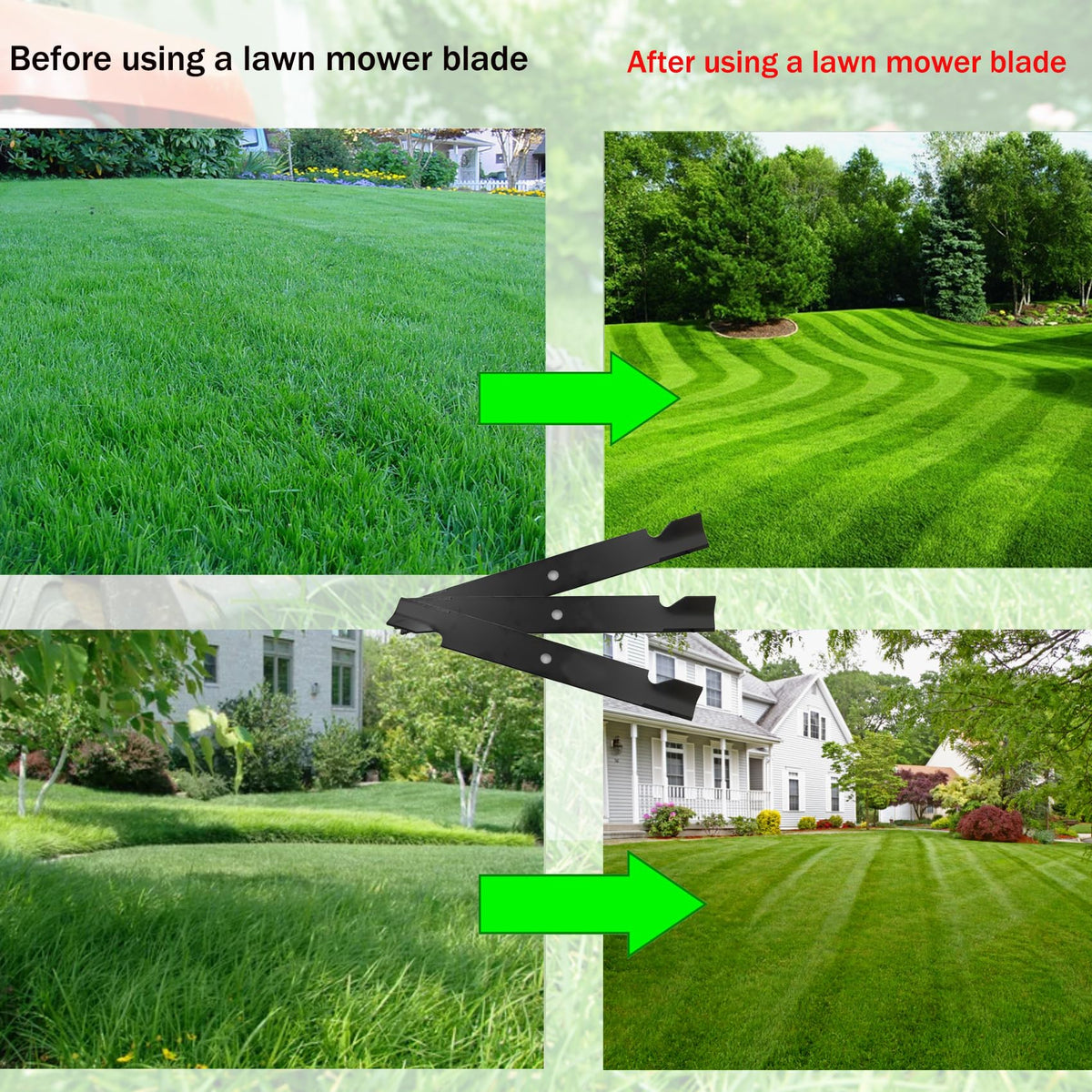 Fxsmgdy 5101755S mowing action reduces weed interference and clogs
