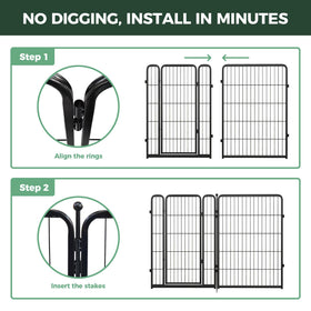 FXW fence no-dig design emphasizes easy setup without digging.