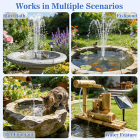 FYDGTPI garden bird bath fountain setup for outdoor space.