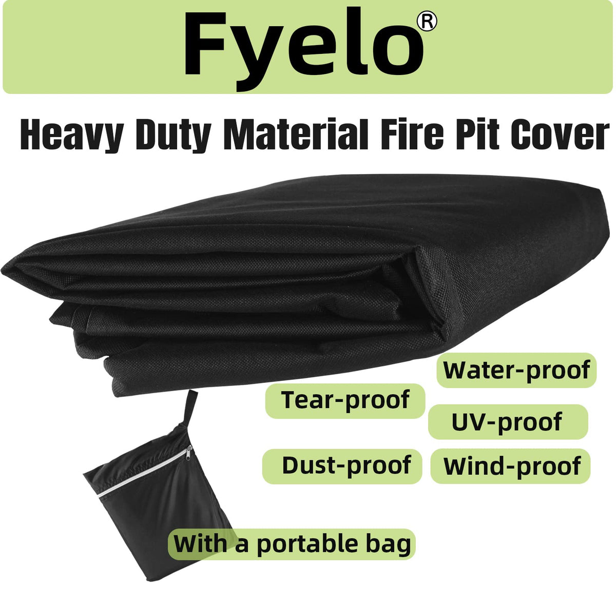 Fyelo inner PVC layer closeup indicates rain resistance and seal.