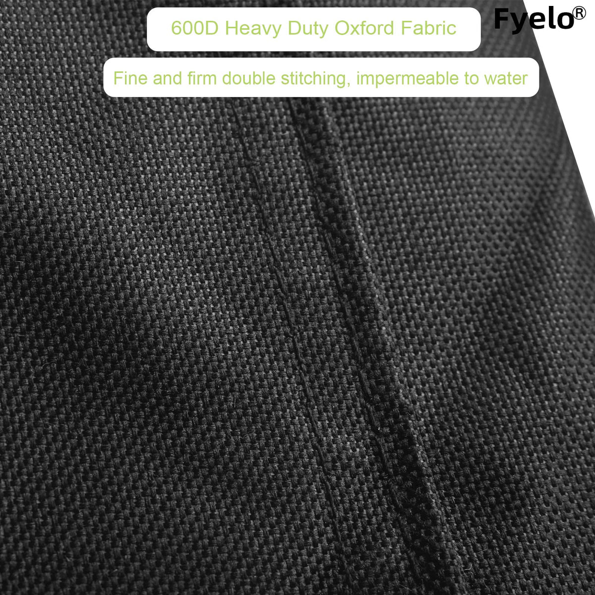 Fyelo tear-resistant material endures wind and wear during outdoor use.