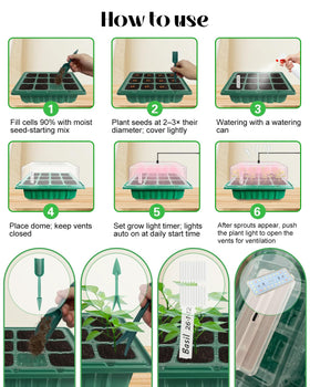 FYLXURO adjustable vents promote balanced air circulation during germination.