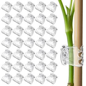 Fyntave six-claw orchid clip with transparent grip for secure indoor plant support