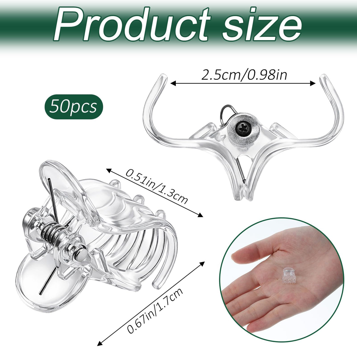 Fyntave orchid clip transparent design blends with plants for neat displays
