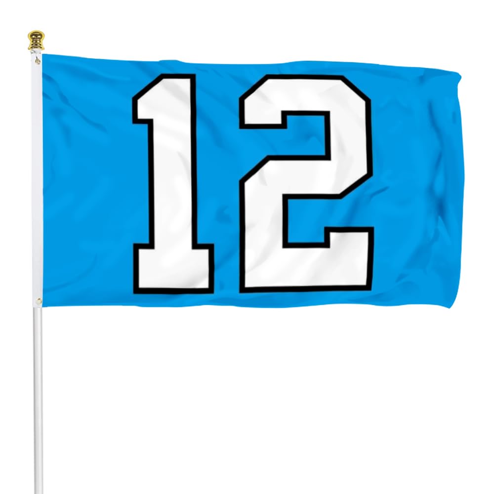Close-up of Fyon flag material, durable nine-ounce polyester