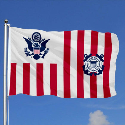 Fyon Coast Guard flag with brass grommets for secure mounting.