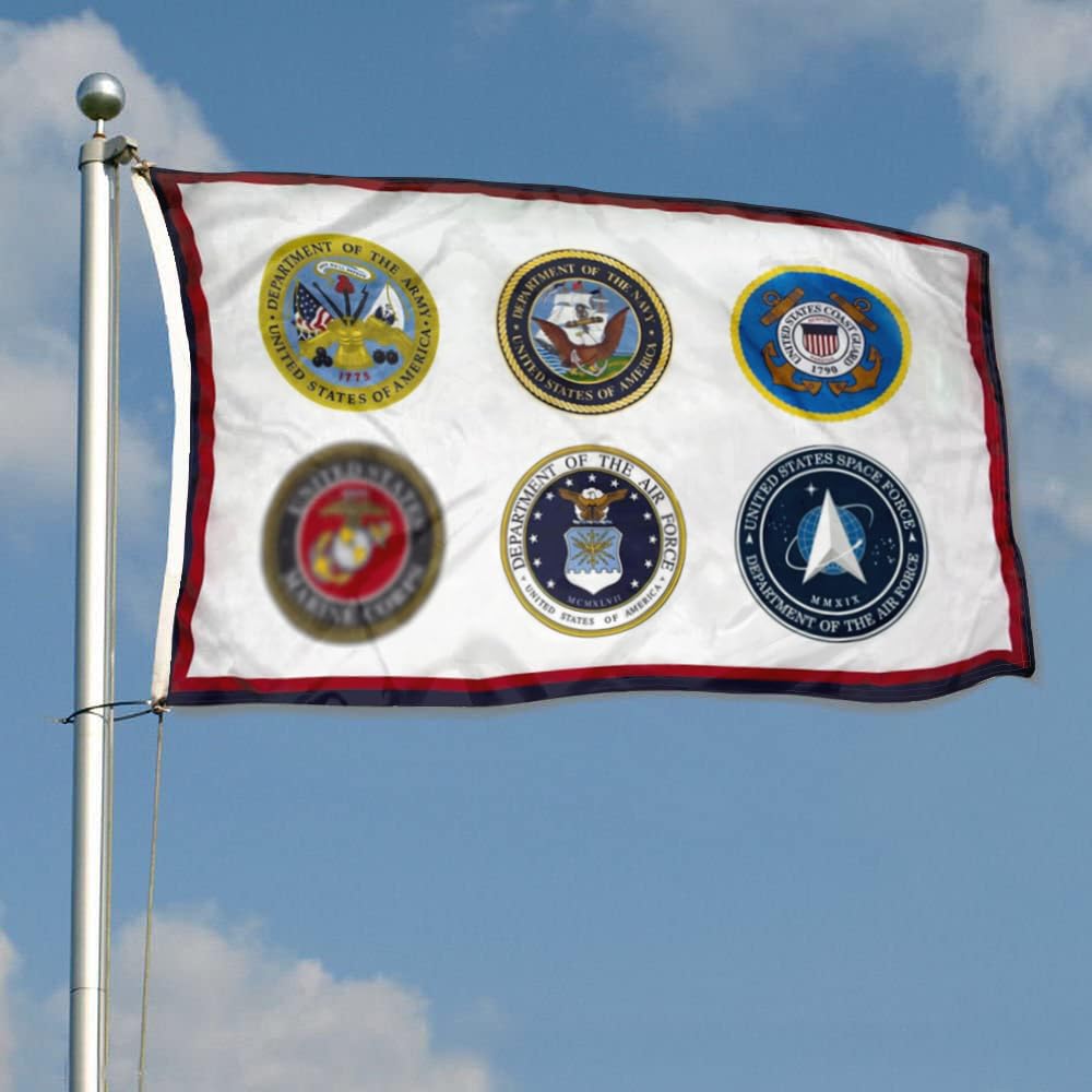 Fyon banner with mirrored double-sided print seen from behind