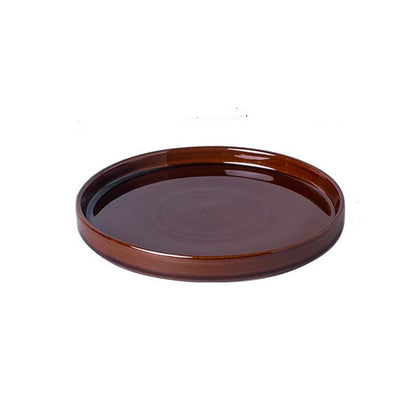 Fzfeiyy ceramic plant saucer 9 inch round brown for drip control and neat pot setup.