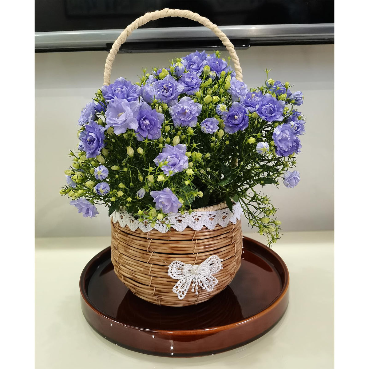 Fzfeiyy sturdy fired ceramic tray supports pots without cracking.