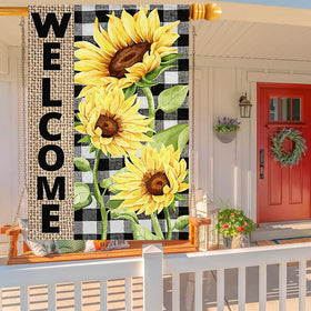 FZMHASLWW sunflower flag 28x40 size adds generous yard presence