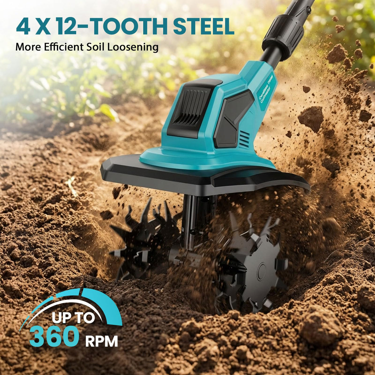 FzzboFlow 500W brushless motor delivers strong performance in garden beds.