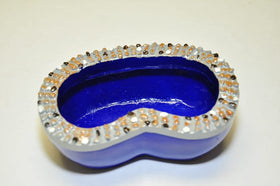 G and F Products MiniGardenn pond blue buried setup enables easy installation.