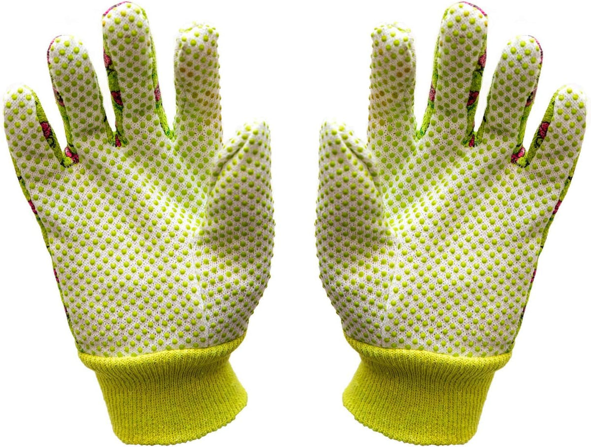 G & F Products knit-wrist gloves keep dirt out during tasks.