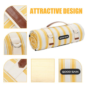 G Good Gain extra-large picnic blanket provides ample space for family.