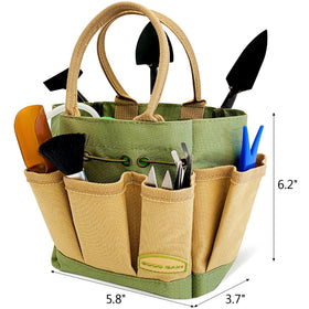 G GOOD GAIN succulent tools tote with multiple pockets for quick access.