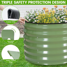G GOOD GAIN waist-high 17-inch height enables back-friendly gardening.