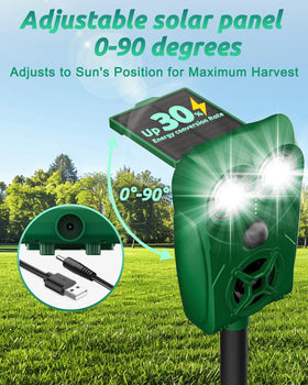 G-Jyuncyou adjustable solar panel ensures faster charging in sun.