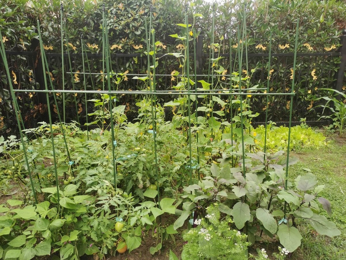 G-LEAF stake with green coating provides weather protection.