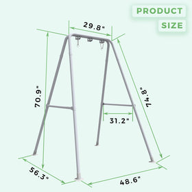 G TALECO GEAR hammock stand supports up to 300 pounds, ideal for family use.