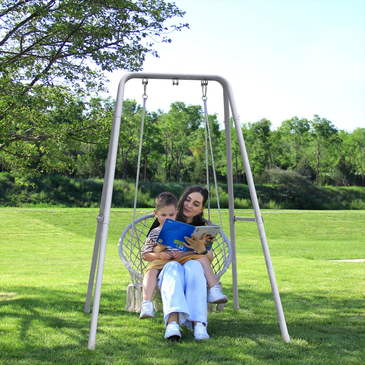 G TALECO GEAR hammock stand shows robust A-frame design for secure setups.