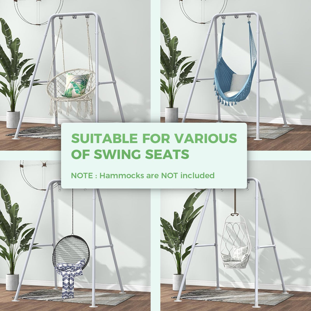 G TALECO GEAR hammock stand ready for garden or patio relaxation.