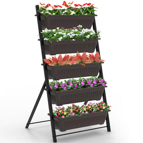 G TALECO GEAR vertical garden planter in use on patio, maximizing limited outdoor space
