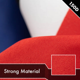 G128 150D polyester flag fabric texture suitable for indoors and outdoors
