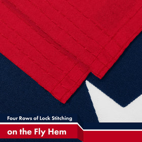 G128 4-row stitching reduces fraying for long-lasting fly end.