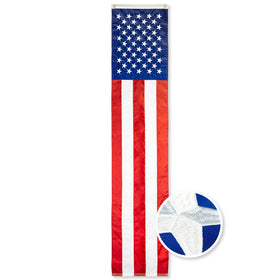 G128 American flag bunting front view for bold outdoor display.