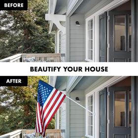 G128 3x5 ft flag sleeve included for immediate, ready-to-hang flag display