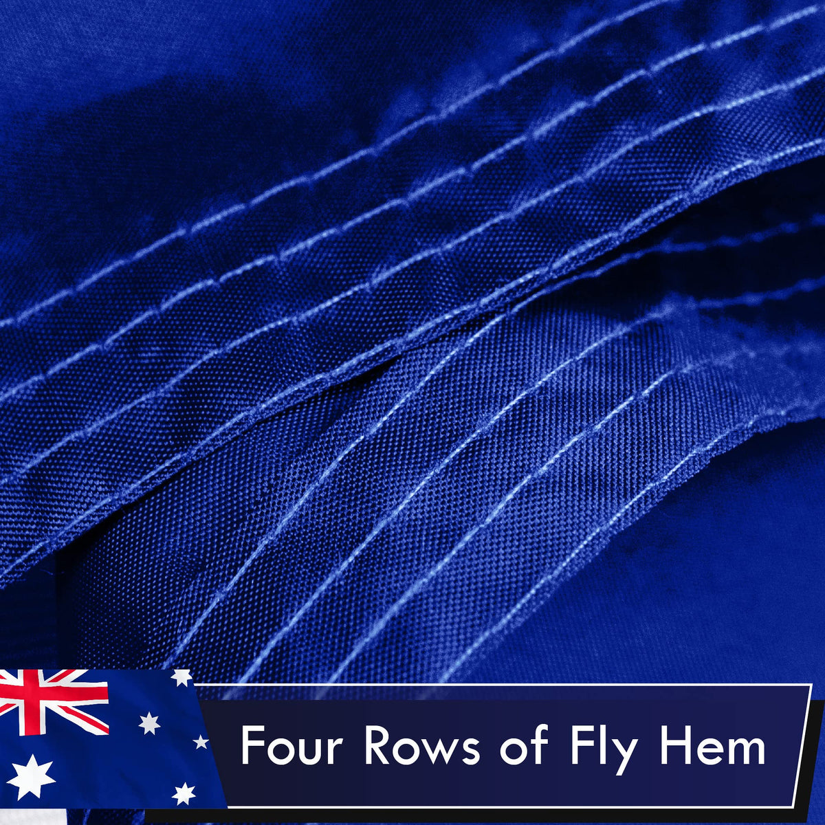 G128 Australia flag 100D polyester fabric offers durability and vibrant visuals.