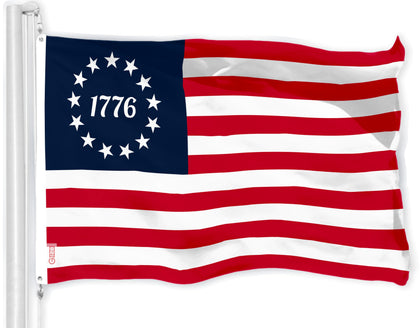 G128 Betsy Ross 1776 flag 3x5ft with bold colors for outdoor display.