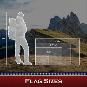 G128 Betsy Ross flag 2.5x4 ft size for proportional flagpole setup