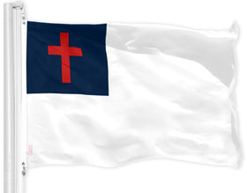G128 Christian flag 3x5 liteweave pro shown with vivid color for outdoor display.