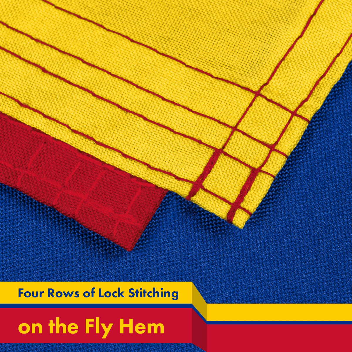 G128 Colombia flag ideal for indoor offices or outdoor events.