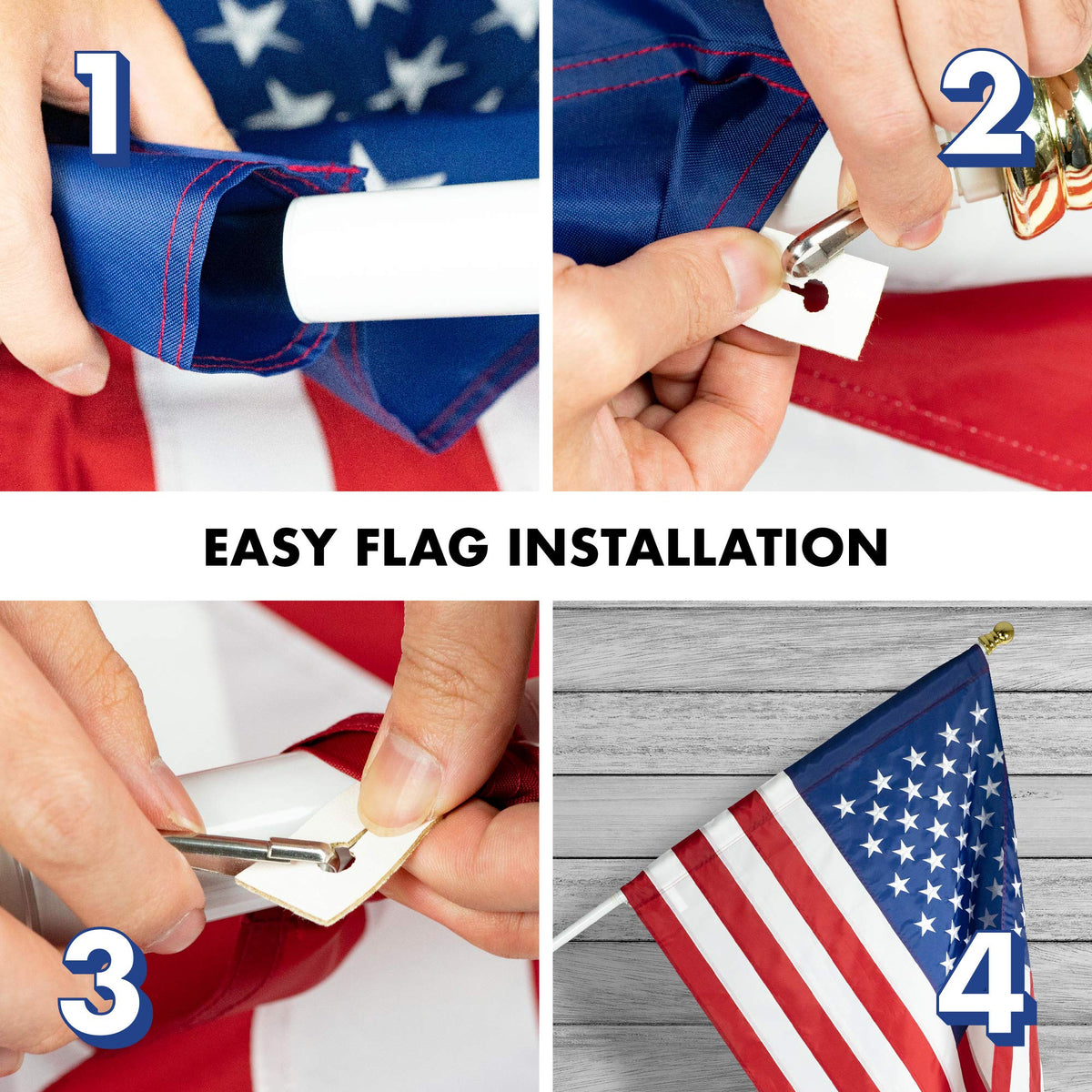 G128 deluxe package offers all-in-one flag display solution.