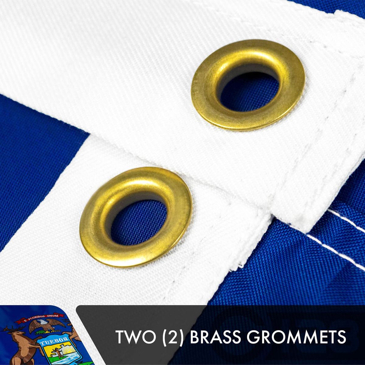 G128 double-sided flag design ensures clear images and text from every angle.