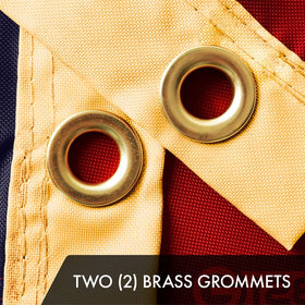 G128 embroidered stars and stripes detail for premium look.