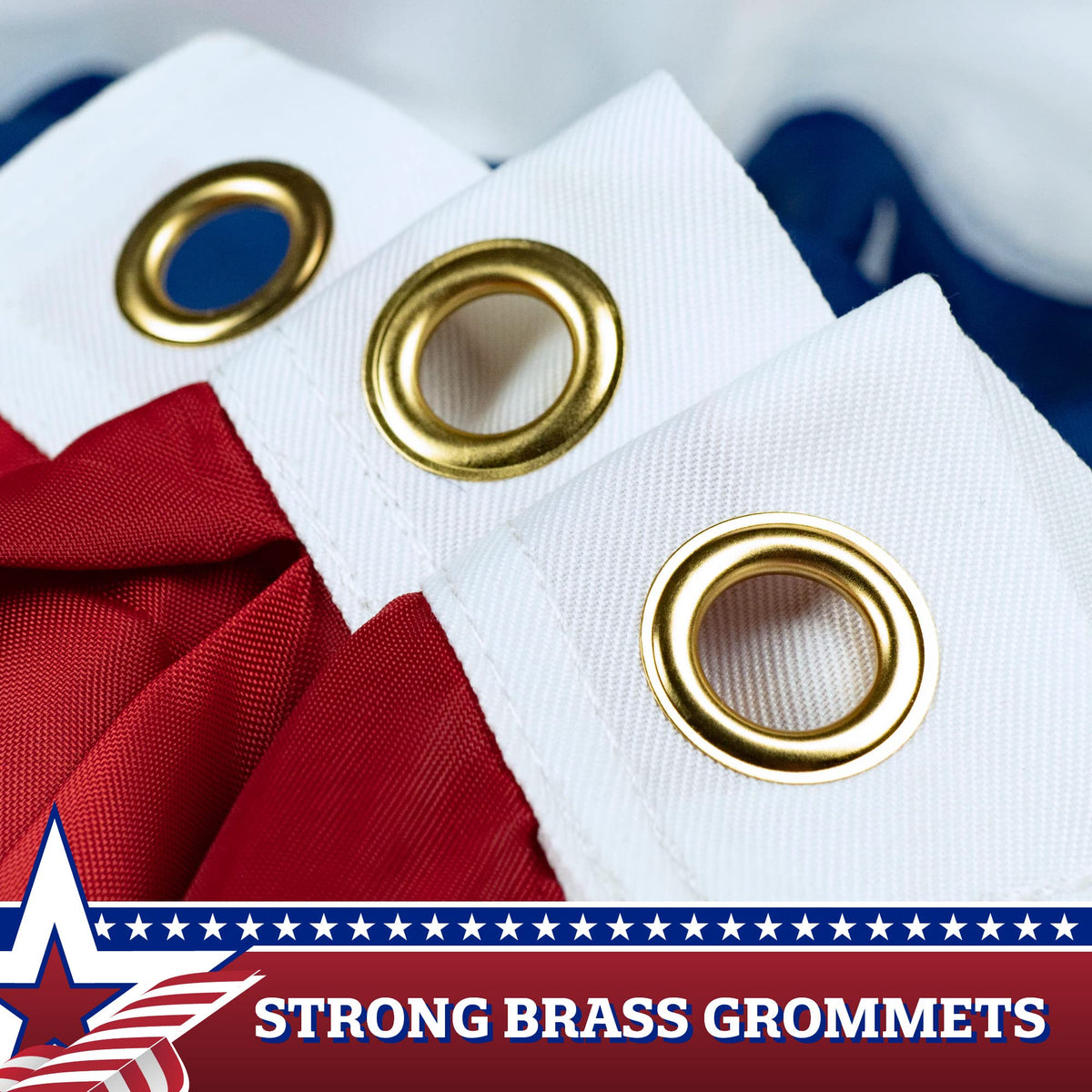 G128 embroidered stars close-up highlights durable stitching