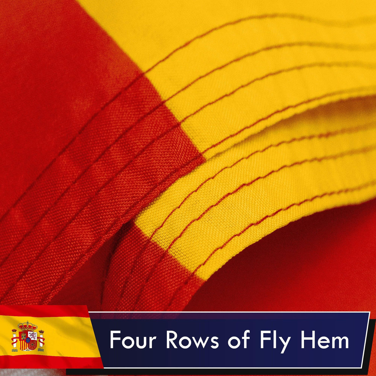 G128 Spain flag indoors or outdoors ideal for patriotic displays.