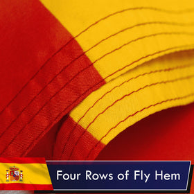 G128 Spain flag indoors or outdoors ideal for patriotic displays.