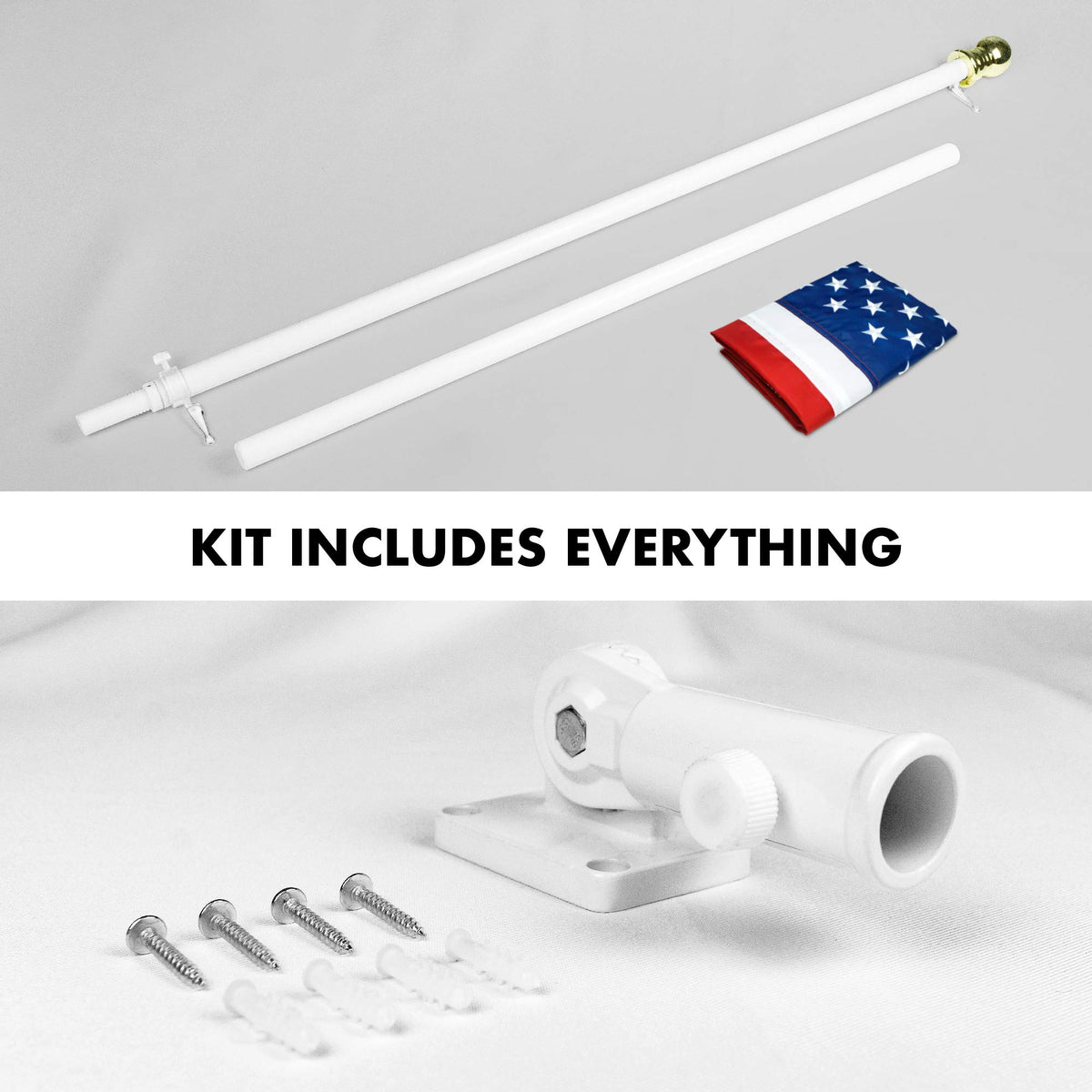 G128 twist-free rotation system keeps flags waving smoothly.
