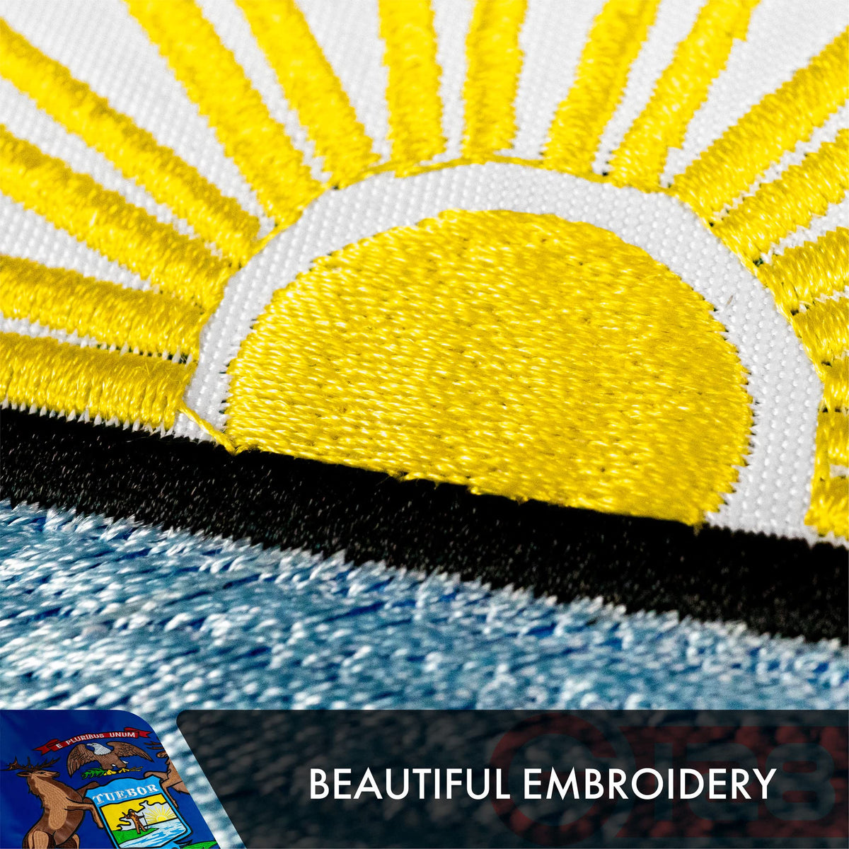 G128 heavy-duty 210D polyester flag built for year-round use.