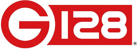G128 Open Vertical Flag displayed in indoor/outdoor setup for versatile signaling